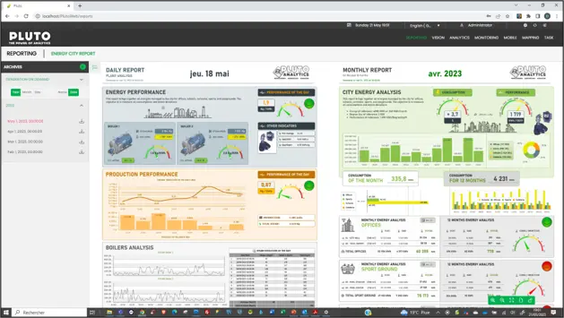 Software para análisis de datos Pluto Analytics de EXAKOM